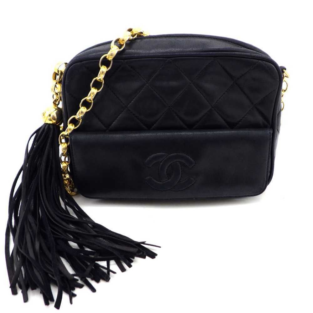 Chanel Matelasse Chain Shoulder Lambskin Black